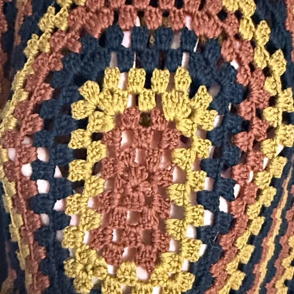 ZARA Open Weave Ruffle Peplum Retro Top Size: M - Picture 7 of 8